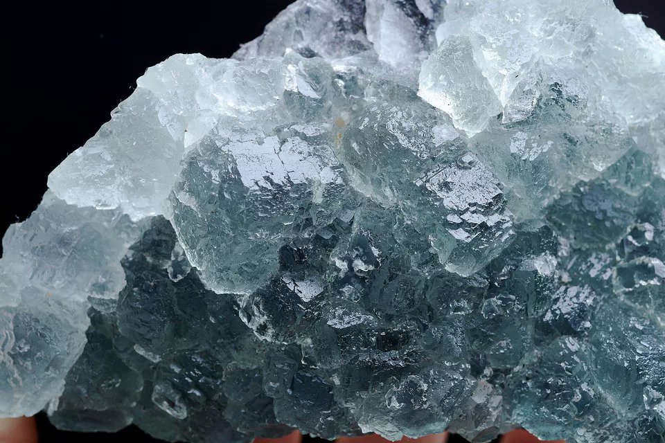 906g Natural Rare Turbid melting Green Fluorite Mineral  Specimen/Fujian  China