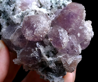 174g NATURAL Calcite & Amethyst Quartz Skeletal Crystal Point Mineral Specimen