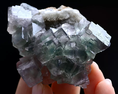 71g Natural Phantom Window Green Fluorite CRYSTAL CLUSTER Mineral Specimen