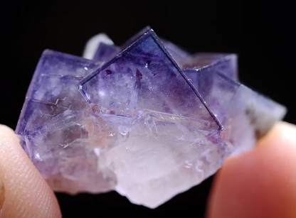 12gNatural Window Purple FLUORITE & Crystal Mineral Specimen/ Yaogangxian China