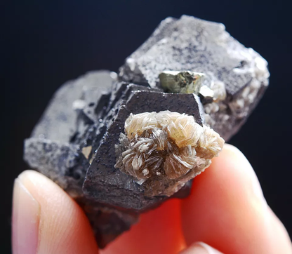 51g Natural Arsenopyrite Dolomite & Pyrite Mineral Specimen/Yaogangxian China