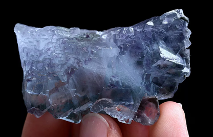 40g Natural Purple Ladder-Like Fluorite Mineral Specimen/Yaogangxian China