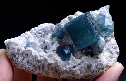 122g Natural Blue Green Cube Fluorite Mineral Specimen/Inner Mongolia  China