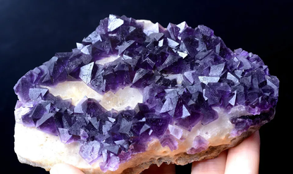 MUSEUM COLLECTION NEWLY DISCOVERED RARE PURPLE FLUORITE MINERAL SAMPLES 315.80g