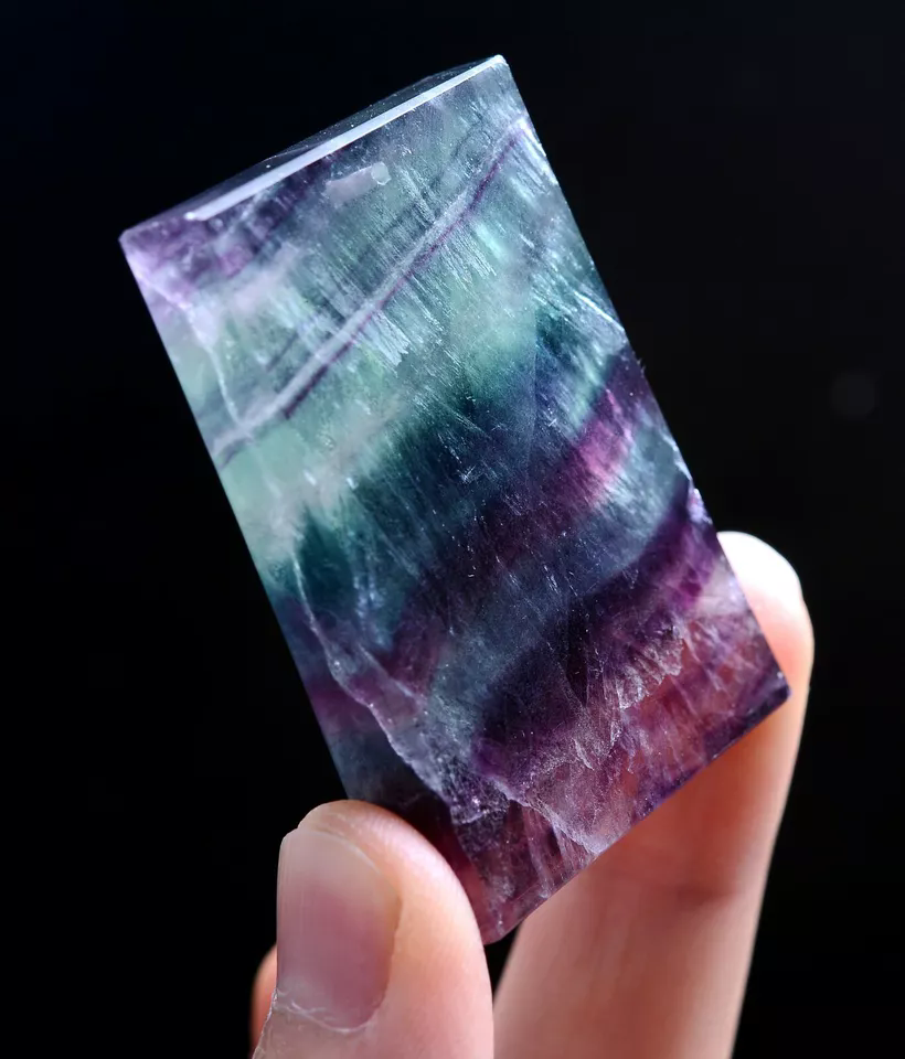 43.5g Natural Rare Variety healing  Gem Rainbow Fluorite Men & Women Pendant