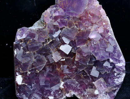 788g Natural Phantom Window Purple Fluorite CRYSTAL CLUSTER Mineral Specimen