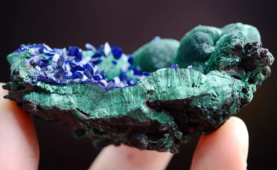 67g Natural Beautiful Azurite & Malachite symbiosis Mineral Specimen/China