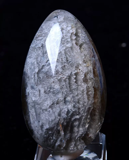 39.81g Natural Ghost White Thousand layer Phantom Quartz Crystal Pendant  Healin