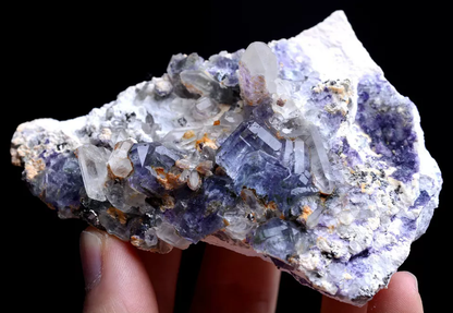 166g Natura Purple FLUORITE & Crystal Mineral Specimen /Yaogangxian China