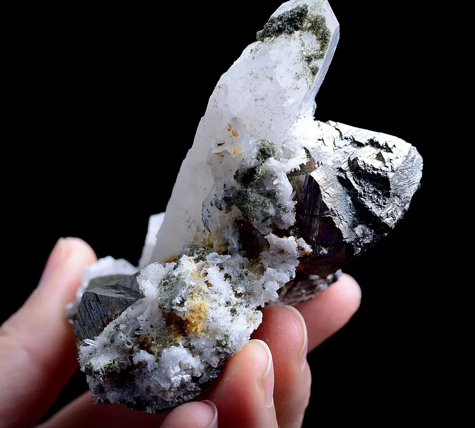 237g Natural Arsenopyrite & CRYSTAL CLUSTER Mineral Specimen/Yaogangxian China