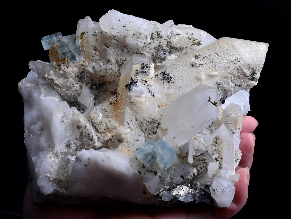 2810g Natural Blue And white Porcelain Fluorite Crystal Mineral Specimen/China