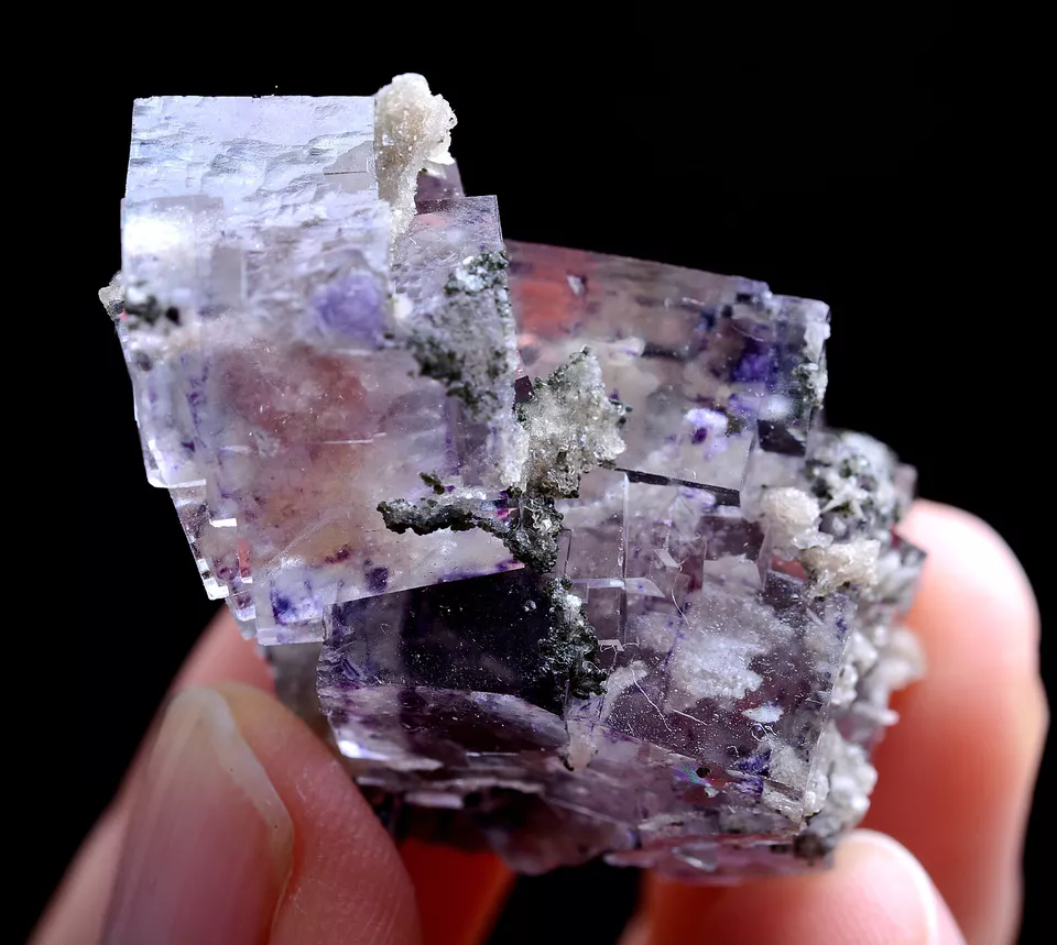 24g Natural Phantom Window Purple Fluorite Mineral Specimen /Yaogangxian  China