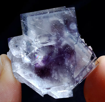 26g Natural Complete Purple Fluorite Crystal Mineral Specimen/Yaogangxian China