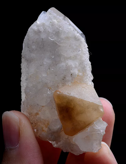 53g Natural Rare Scheelite & Crystal Calcite Mineral Specimen/Yaogangxian  China