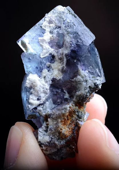 16gNatural Phantom Window Purple FLUORITE Mineral Specimen/Inner Mongolia China