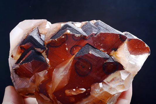 391g Beautiful Natural Rare Red "Benz" Calcite Mineral Specimen / China