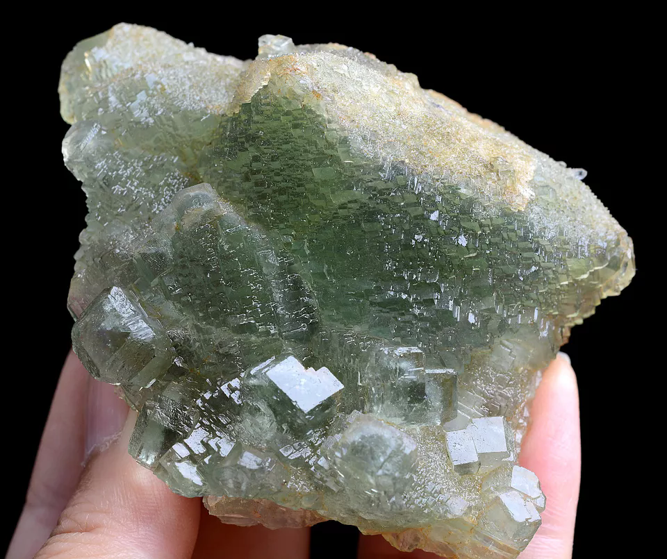 179g Natural Rare Echelon Cube Green Fluorite Mineral Specimen/China