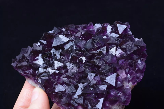 219.19g MUSEUM COLLECTION NEWLY DISCOVERED RARE PURPLE FLUORITE MINERAL SAMPLES