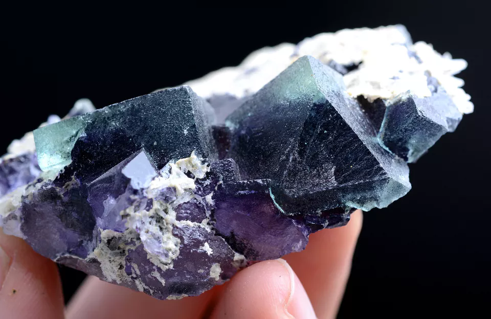 76g Natural Devil's Eye Purple FLUORITE Mineral Specimen/Inner Mongolia  China