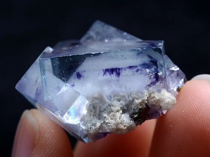 18gNatural Phantom Window Purple Fluorite Crystal Mineral Specimen/ Yaogangxian