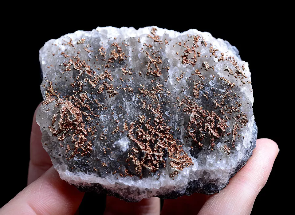 136g Natural Beautiful Calcite & Pyrite Complete Mineral Specimen/  China