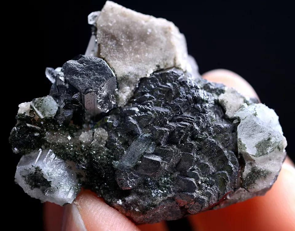 17g Natural Arsenopyrite & CRYSTAL CLUSTER Mineral Specimen/ Yaogangxian China