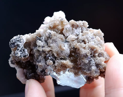 63g Natural Blue And White Porcelain Fluorite Mineral Specimen/Yaogangxian