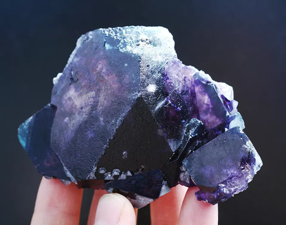 229g Natural Devil's Eye Purple FLUORITE Mineral Specimen/Inner Mongolia  China