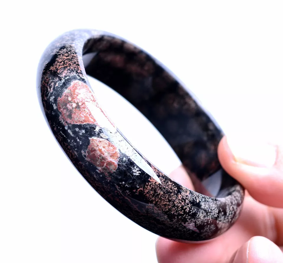 Natural Crystal Crystal Obsidian  Sunflower Madam Bangle Inner Diameter 60mm