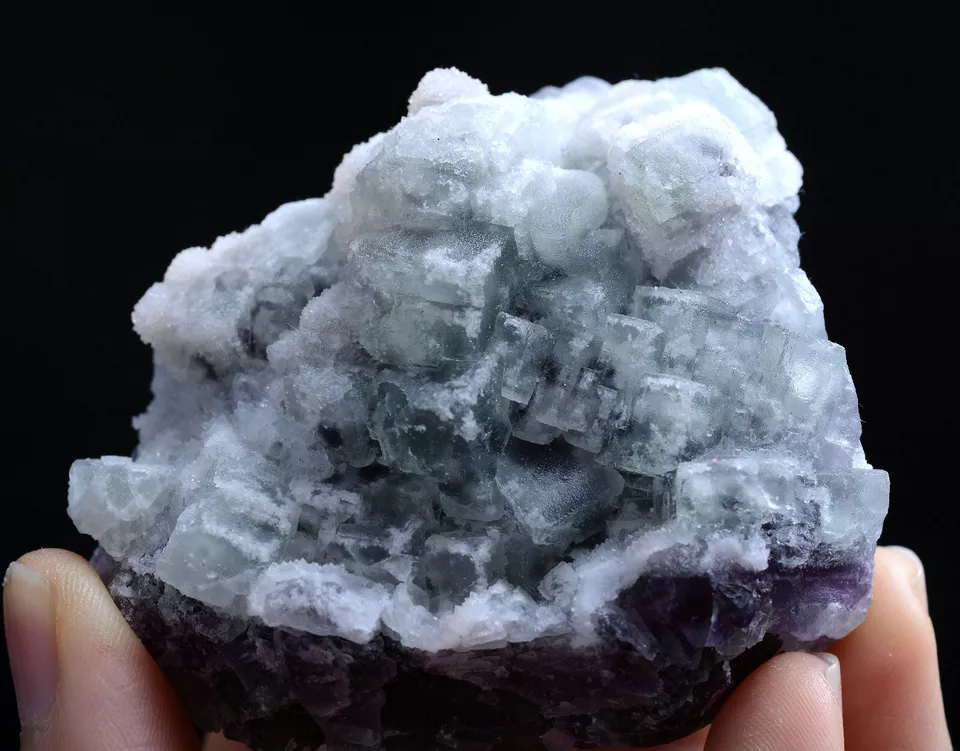 199.0g Natural New Variety Green FLUORITE & Crystal Mineral Specimen/ China