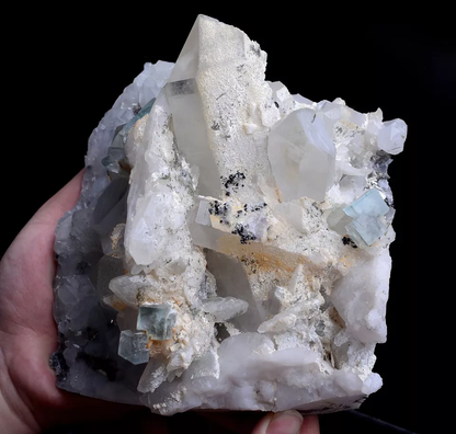 2810g Natural Blue And white Porcelain Fluorite Crystal Mineral Specimen/China