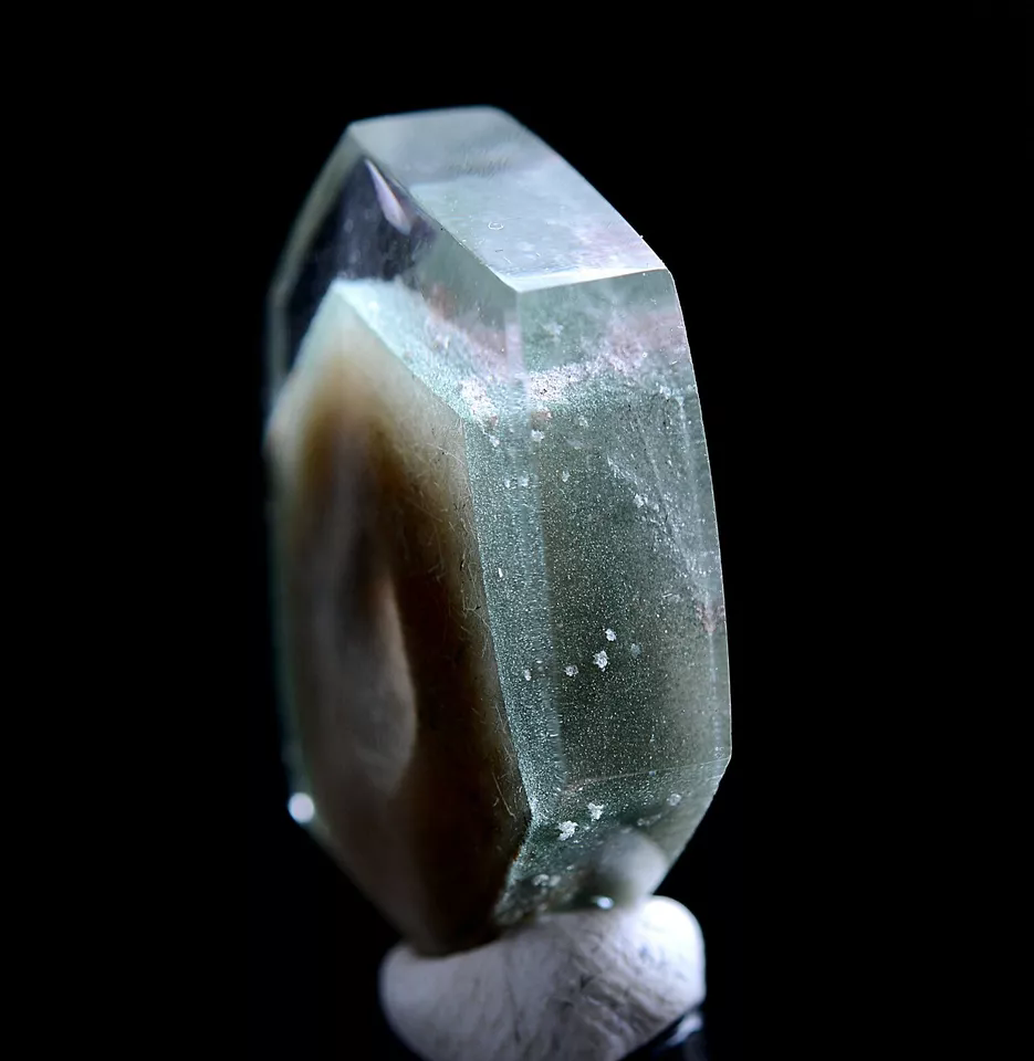 5.21g Natural New Find Rare Green Ghost Phantom Quartz Crystal Healing Pendant