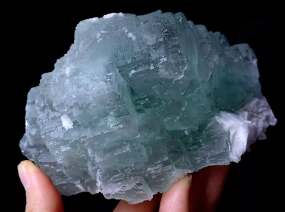 785.0g Newly DISCOVERED RARE GREEN CUBE FLUORITE CRYSTAL MINERAL SPECIMEN/ China