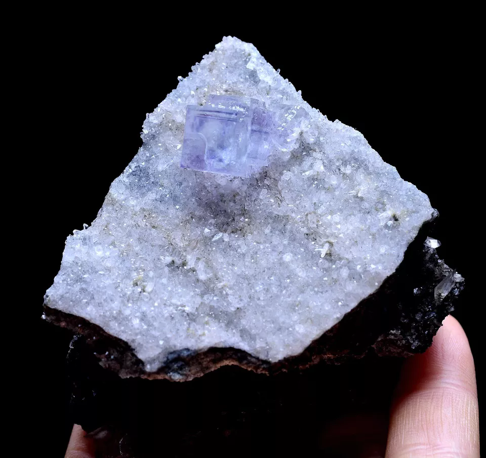 160g MUSEUM COLLECTION NEWLY DISCOVERED RARE PURPLE FLUORITE MINERAL SAMPLES