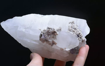 582gNatural Purple Fluorite &Arsenopyrite Crystal Mineral Specimen/Yaogangxian