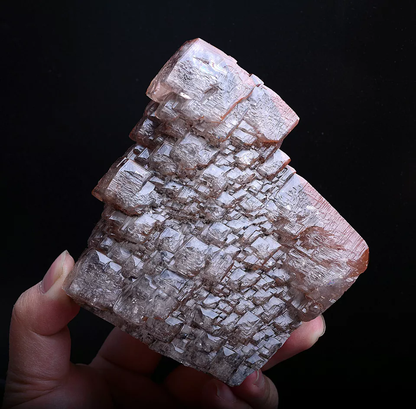 854g Natural Perfect Rare Tower Red Calcite Mineral Specimen/Hubei China