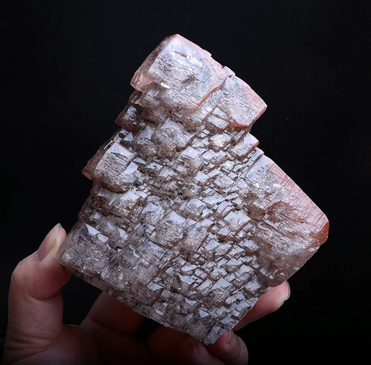 854g Natural Perfect Rare Tower Red Calcite Mineral Specimen/Hubei China