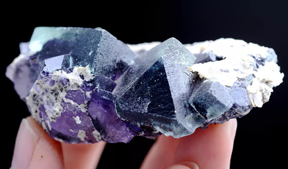 76g Natural Devil's Eye Purple FLUORITE Mineral Specimen/Inner Mongolia  China