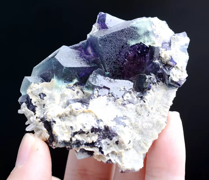 76g Natural Devil's Eye Purple FLUORITE Mineral Specimen/Inner Mongolia  China