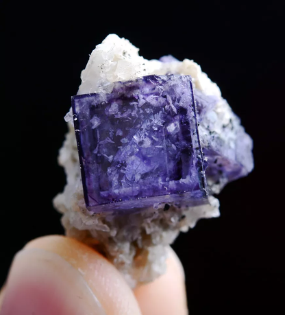 5.7g Natural Clear Phantom Purple FLUORITE Mineral Specimen /Yaogangxian China