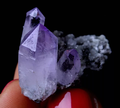 10.11g NATURAL Amethyst Quartz Skeletal Crystal Point Mineral Specimen/ Mexico