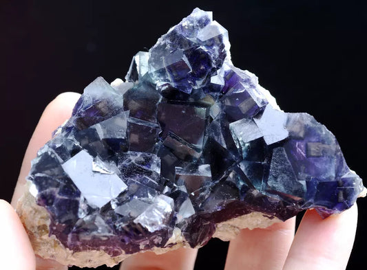 136g Natural Cross Devil's eye Purple FLUORITE Mineral Specimen/Inner  Mongolia