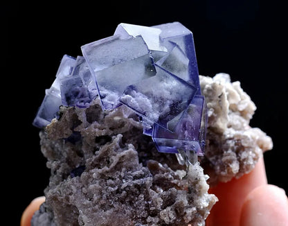 68g Natural Purple Window Fluorite & Arsenopyrite Mineral Specimen/Yaogangxian