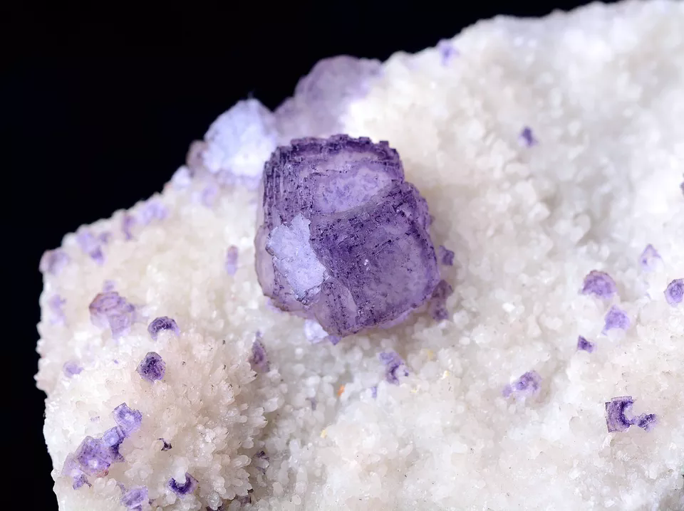 Newly DISCOVERED RARE PURPLE CUBIC FLUORITE CRYSTAL MINERAL SPECIMEN  243.52g