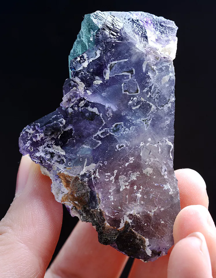 79g Natural Devil's Eye Purple FLUORITE Mineral Specimen/Inner Mongolia  China