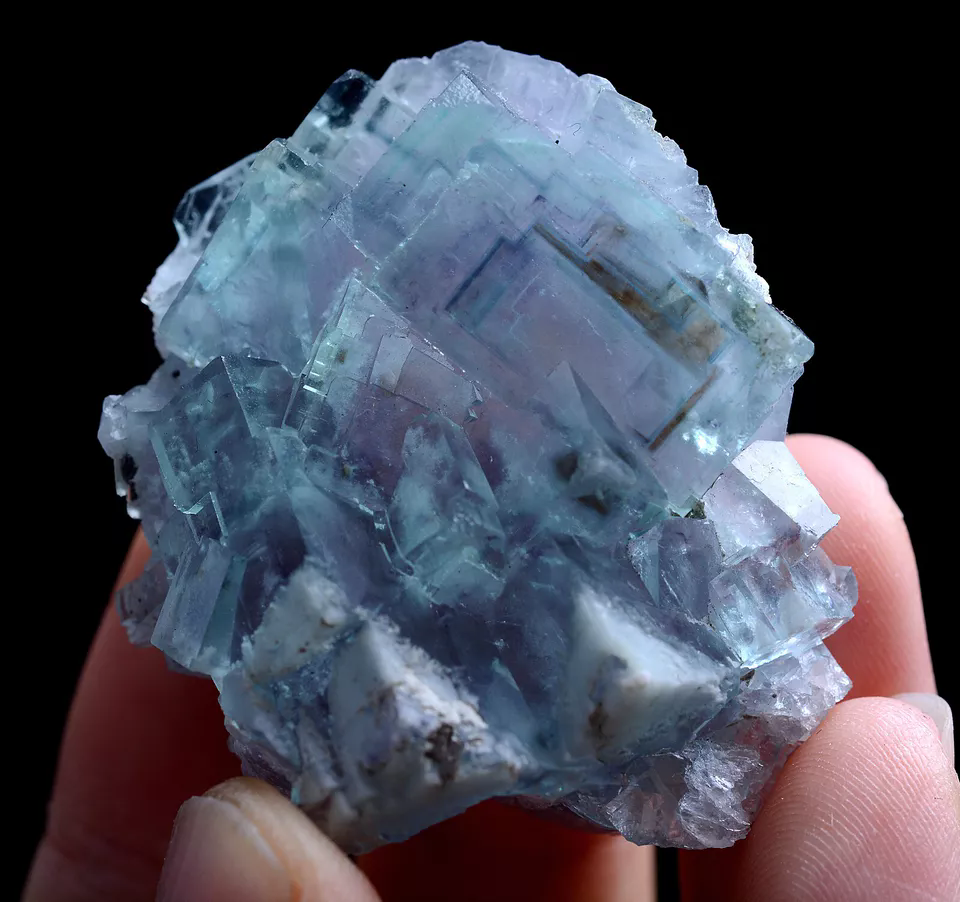 43g Natural Phantom Window Purple Green Fluorite Mineral Specimen/China