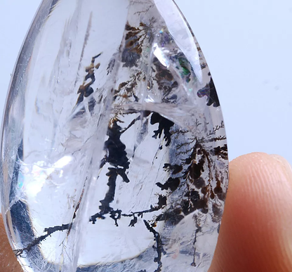 12.41g Natural Rare Tree Type Quartz Crystal Woman Energy Stone Pendant