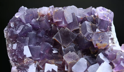 788g Natural Phantom Window Purple Fluorite CRYSTAL CLUSTER Mineral Specimen