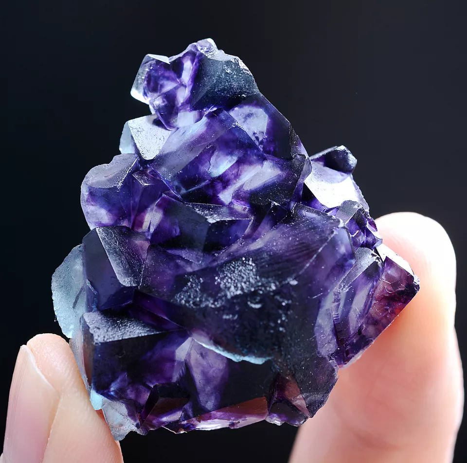 29g Natural Devil's Eye Purple FLUORITE Mineral Specimen/Inner Mongolia  China