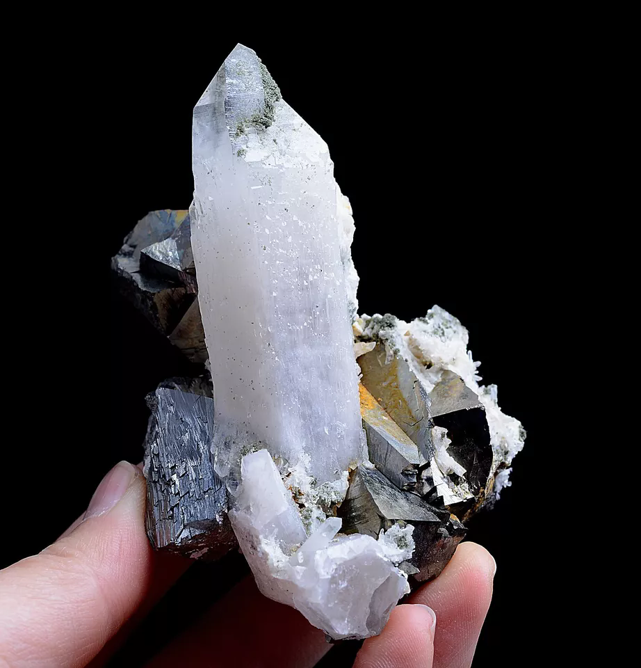 237g Natural Arsenopyrite & CRYSTAL CLUSTER Mineral Specimen/Yaogangxian China